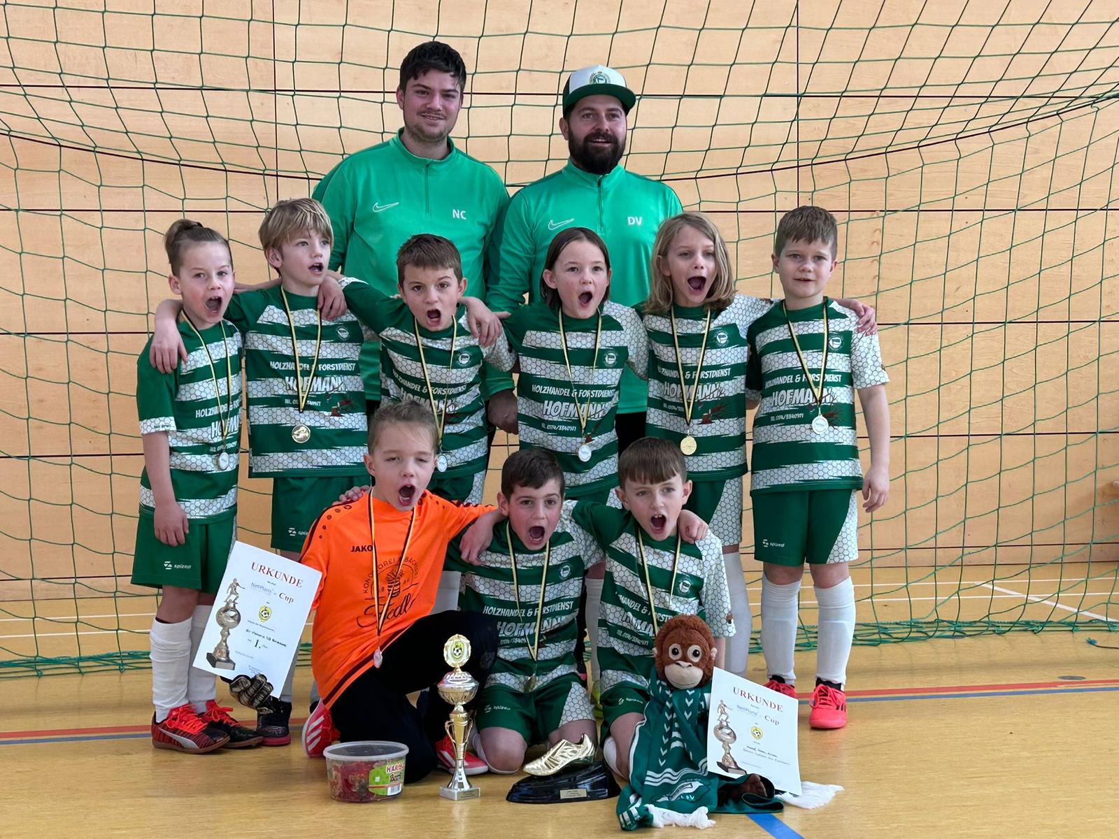 F-Junioren mit Titel bei Hallenturnier in Stollberg