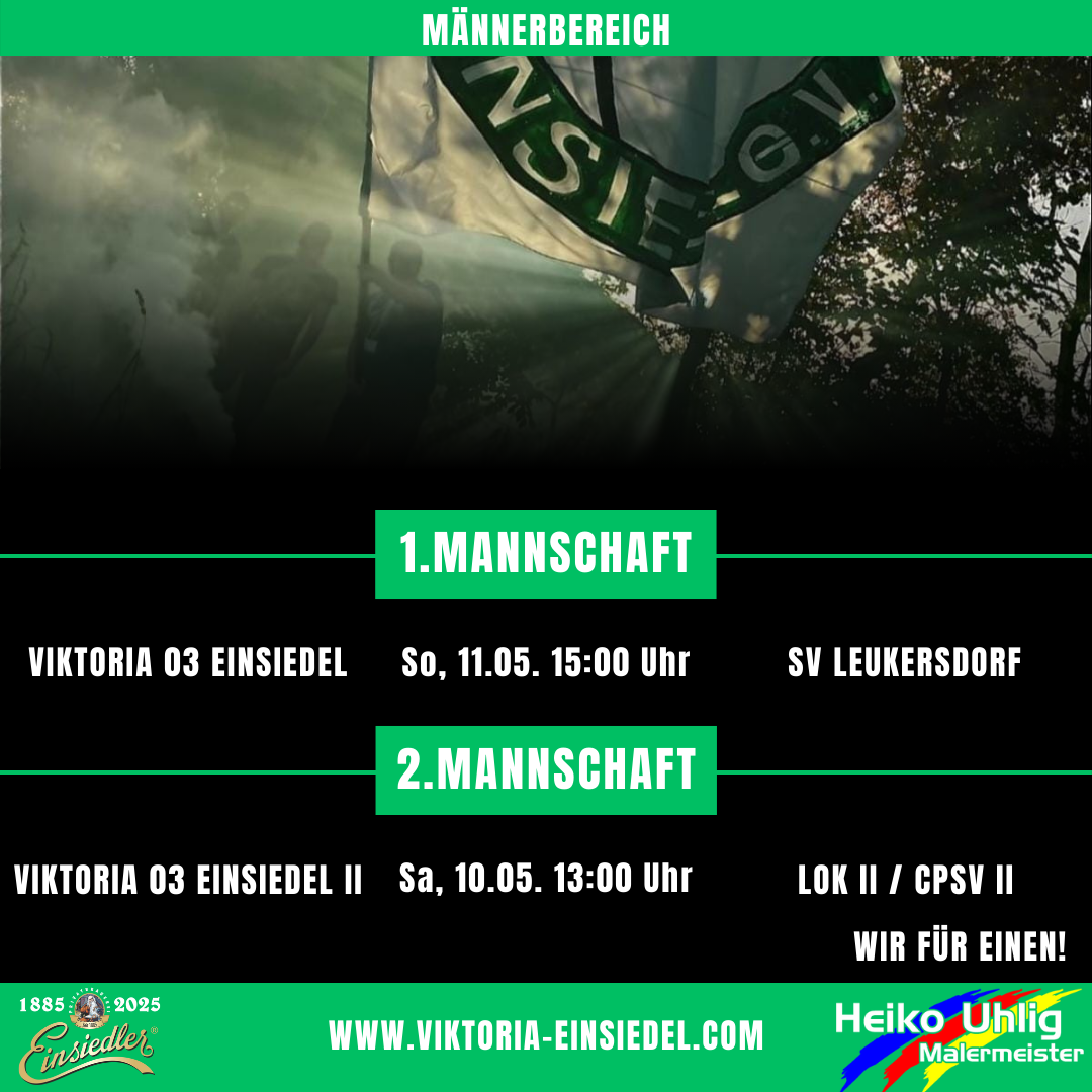 Männer-Spiele am Wochenende