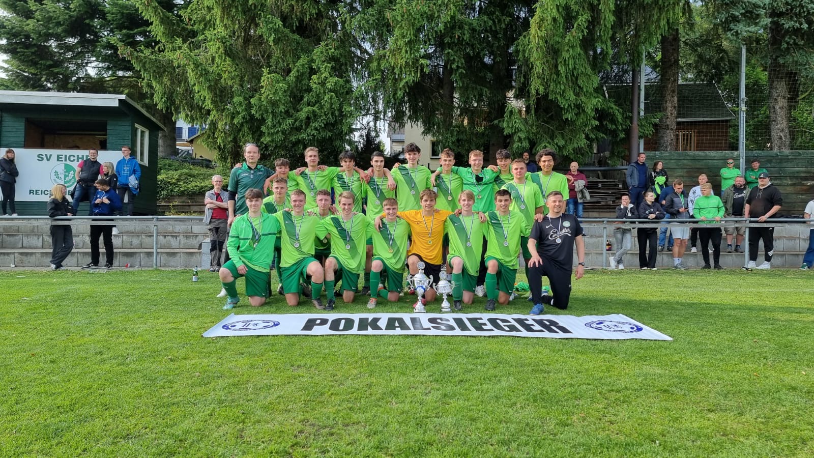 Pokalsieger Viktoria Einsiedel Mannschaftsbild